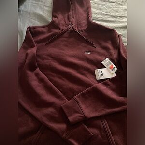 Burgundy Vans Hoodie